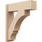 Ekena Millwork 7 1/2-in W x 24-in D x 28-in H Balboa Block Rough Cedar Woodgrain TimberThane Outlooker, Primed Tan OUTUR075X24X28BOA44RCPR - alternate 1